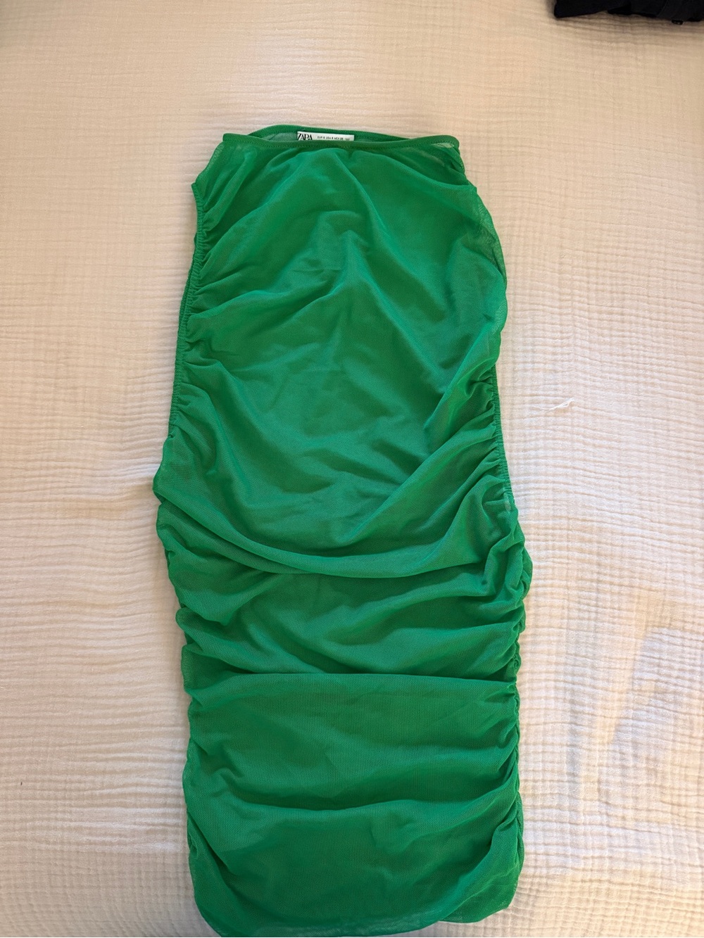Zara Emerald Green Sheer Skirt